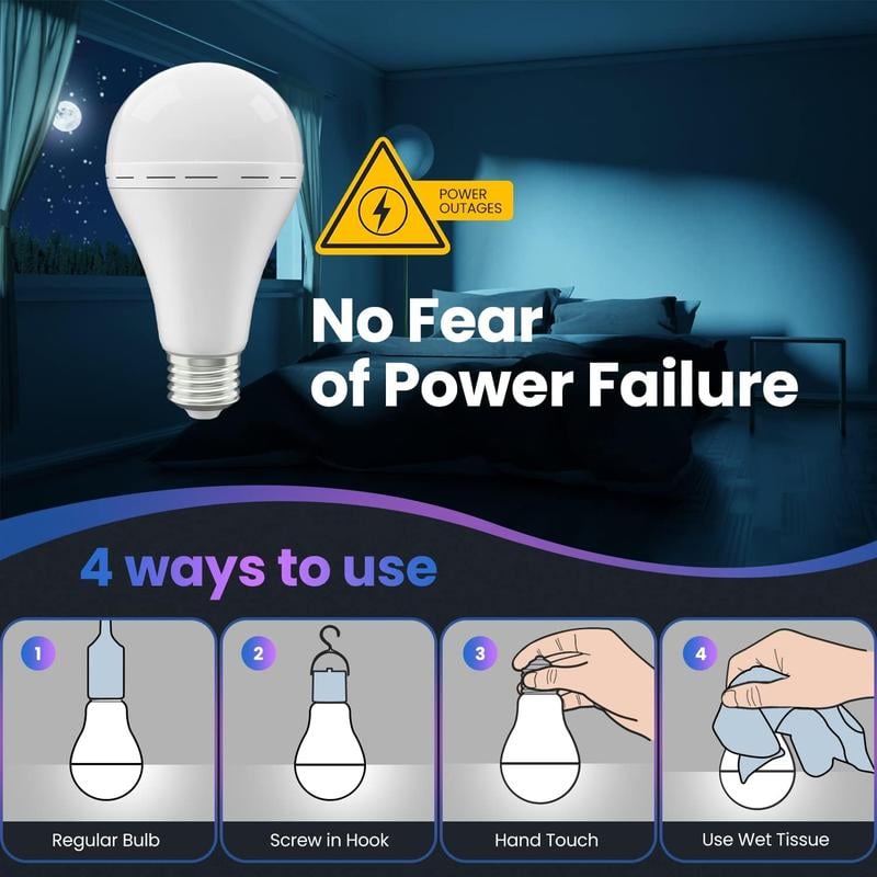🔥Last Day 49% OFF✨Rechargeable Emergency Light Bulbs💡