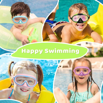 🏊‍♀️Last Day Buy 1 Get 1 Free🏊‍♀️-HD children's large frame waterproof and anti-fog swimming goggles